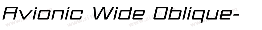 Avionic Wide Oblique字体转换 Avionic Wide Oblique字体转换